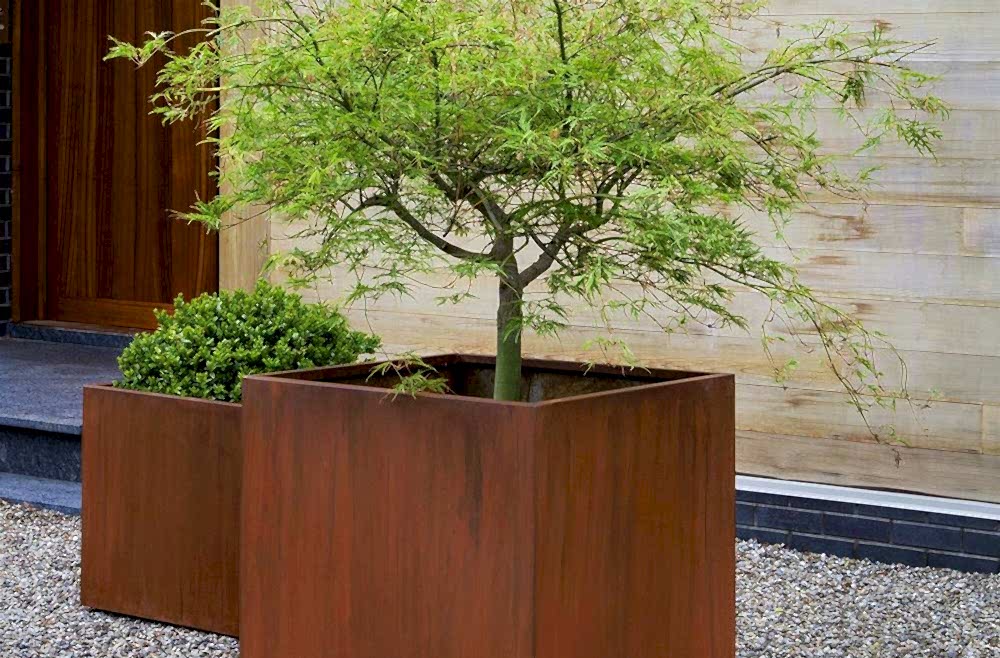 Corten Saksı