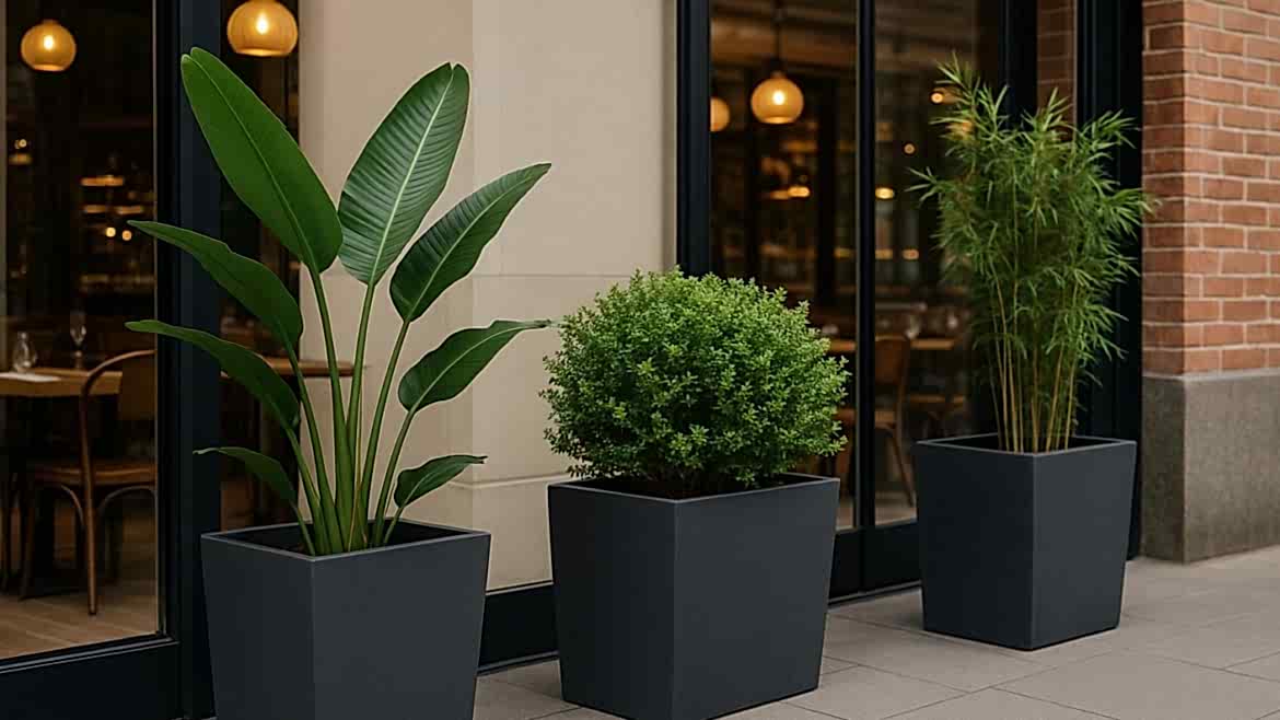 Fiber Saksı: Kafe ve Restoranların Dekoratif Unsuru